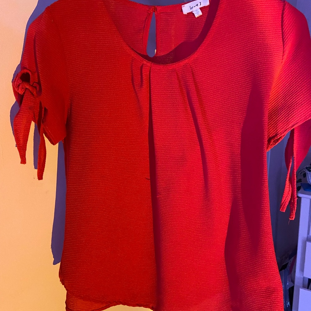Red blouse